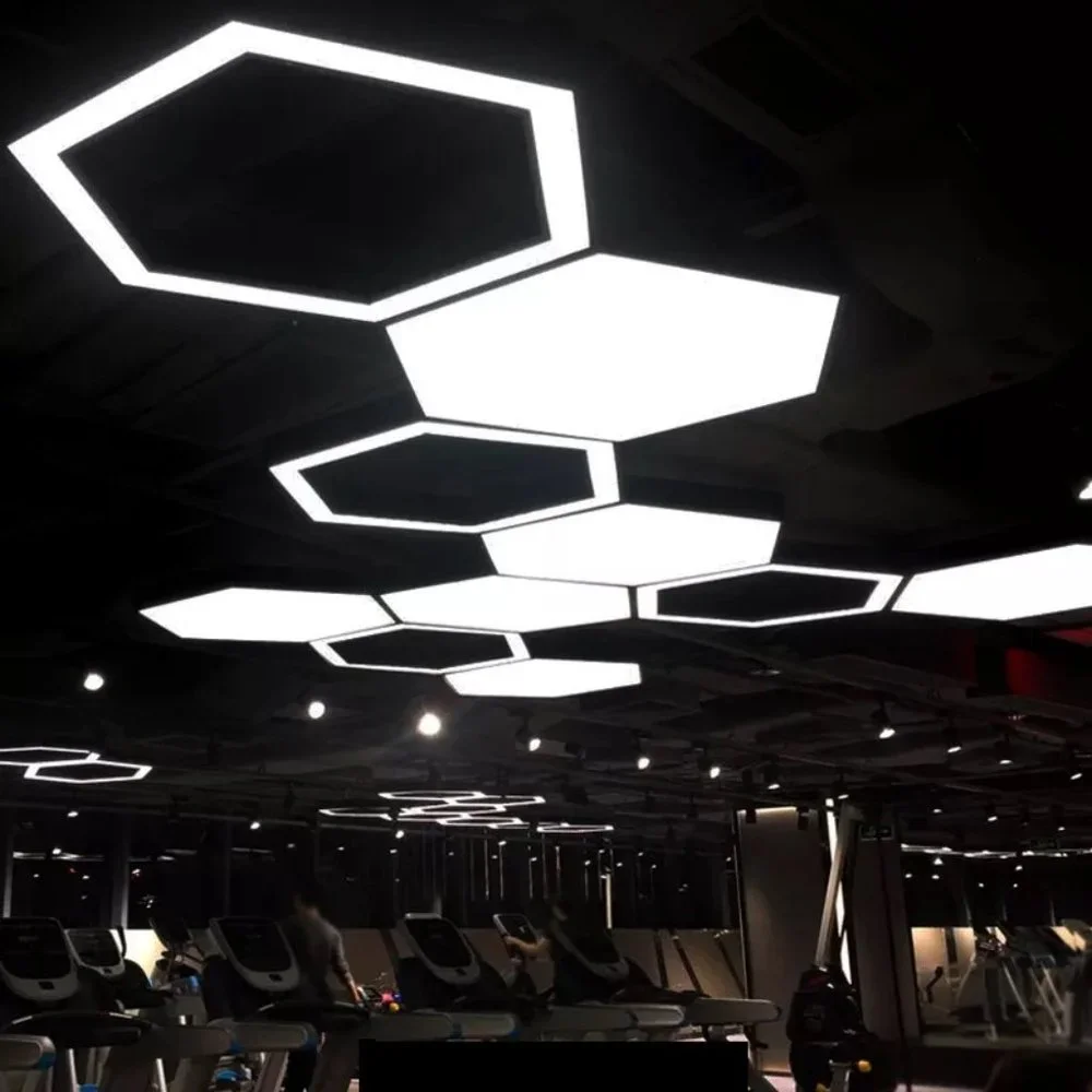 Hexagonal Chandelier - Ceiling Light - Pendant Light Contemporary Ceiling Lights